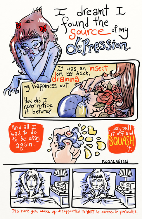 Great stuff from Rosalarian.com, found on Buzzfeed - Frustrations of Depression
